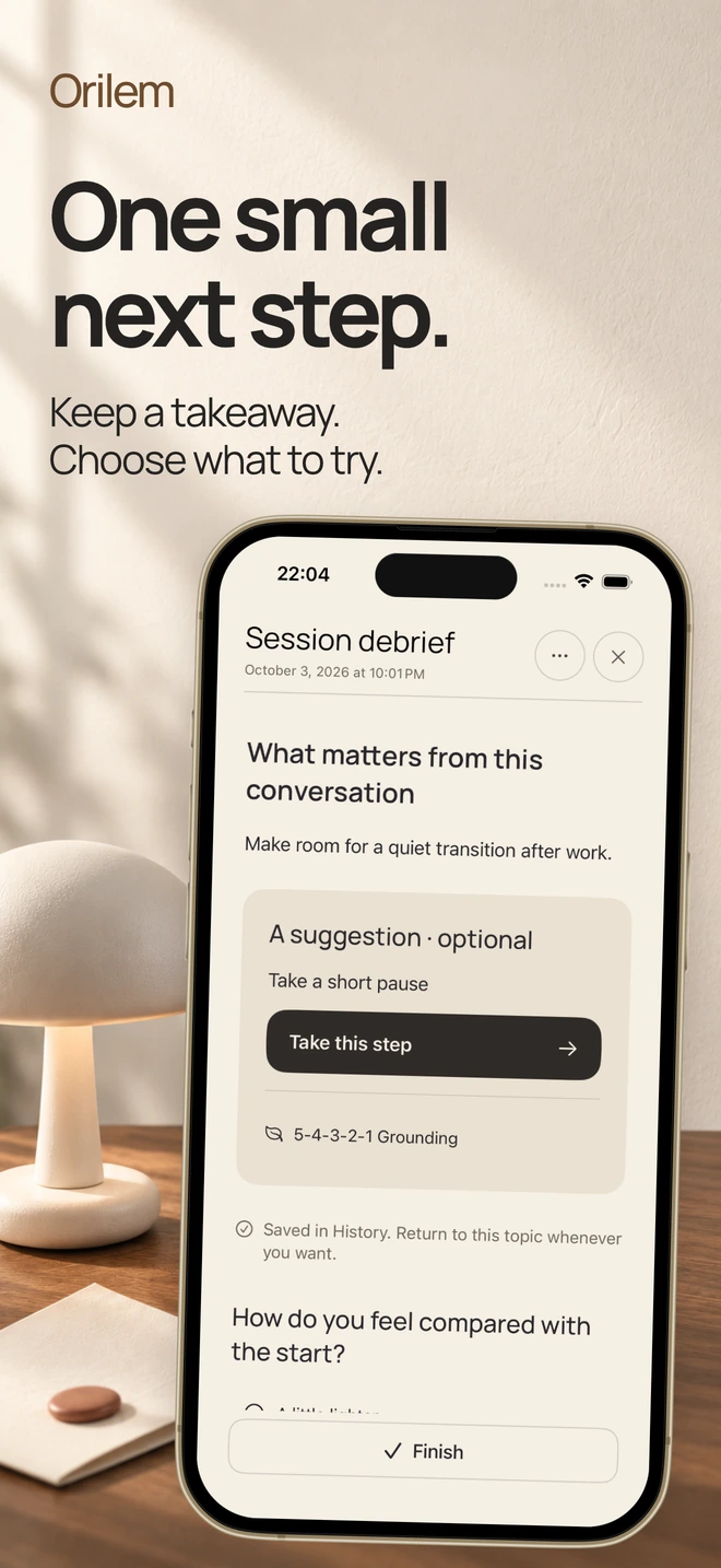 Orilem preview: a session takeaway and an optional next step